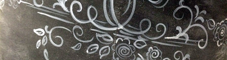 The Chalkboard Wedding Cake